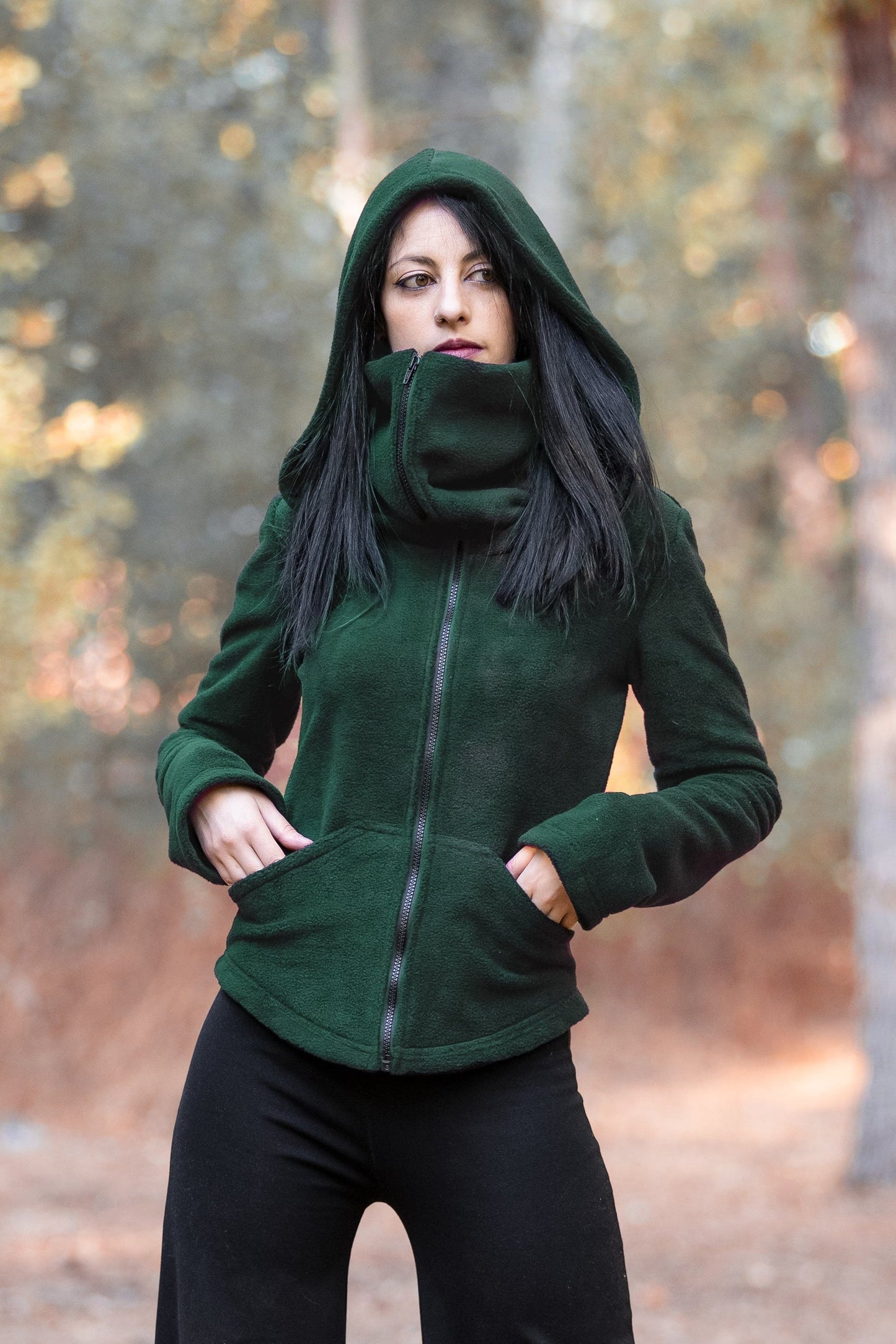 Gesichtsmasken-Zip-Hoodie
