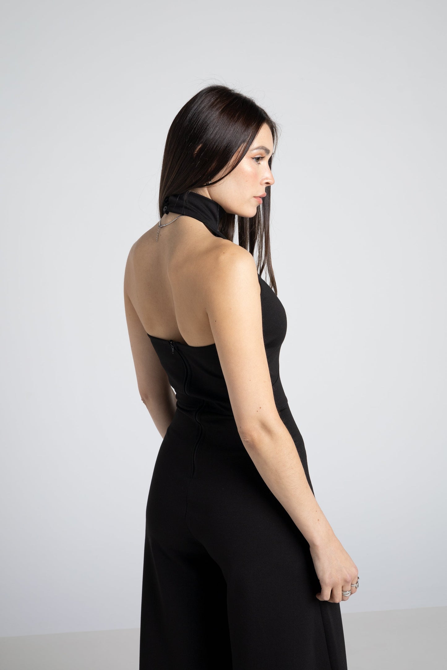 Itala Halter Rückenfreier Jumpsuit