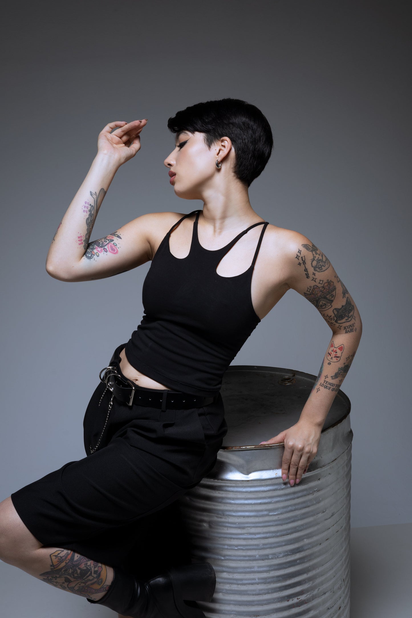 MIA Top – Bio-Baumwolle Cut-Out Träger Tank