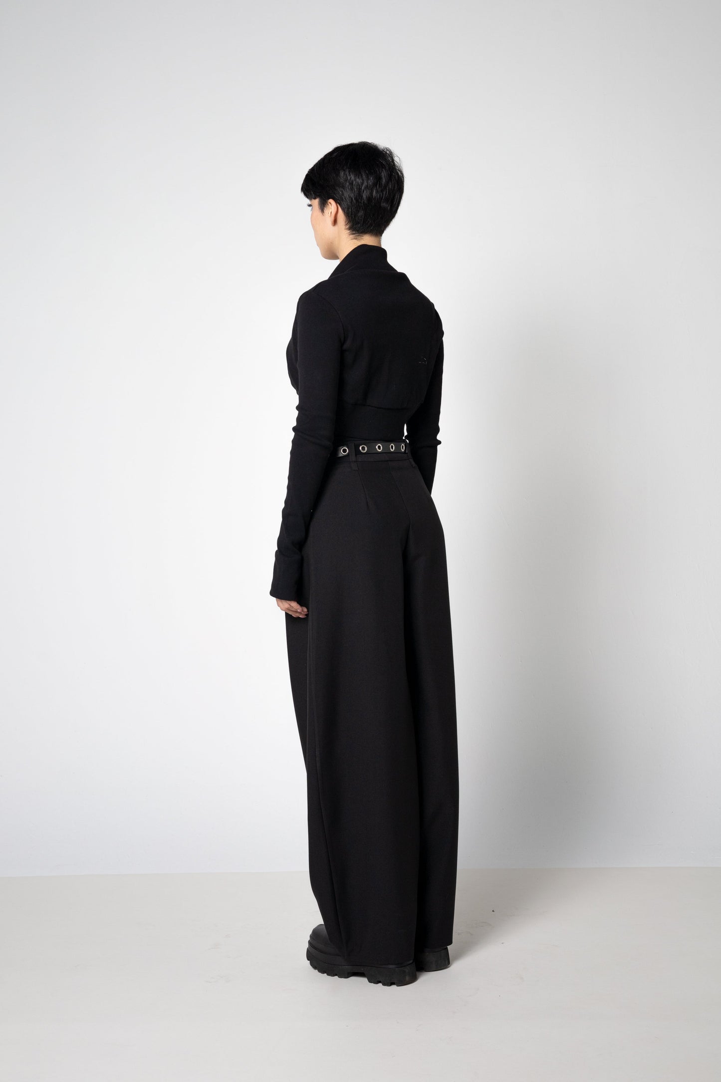 Bio-Baumwolle Rib Shrug – Langärmlige Schicht mit Daumenlöchern - XS bis 2XL
