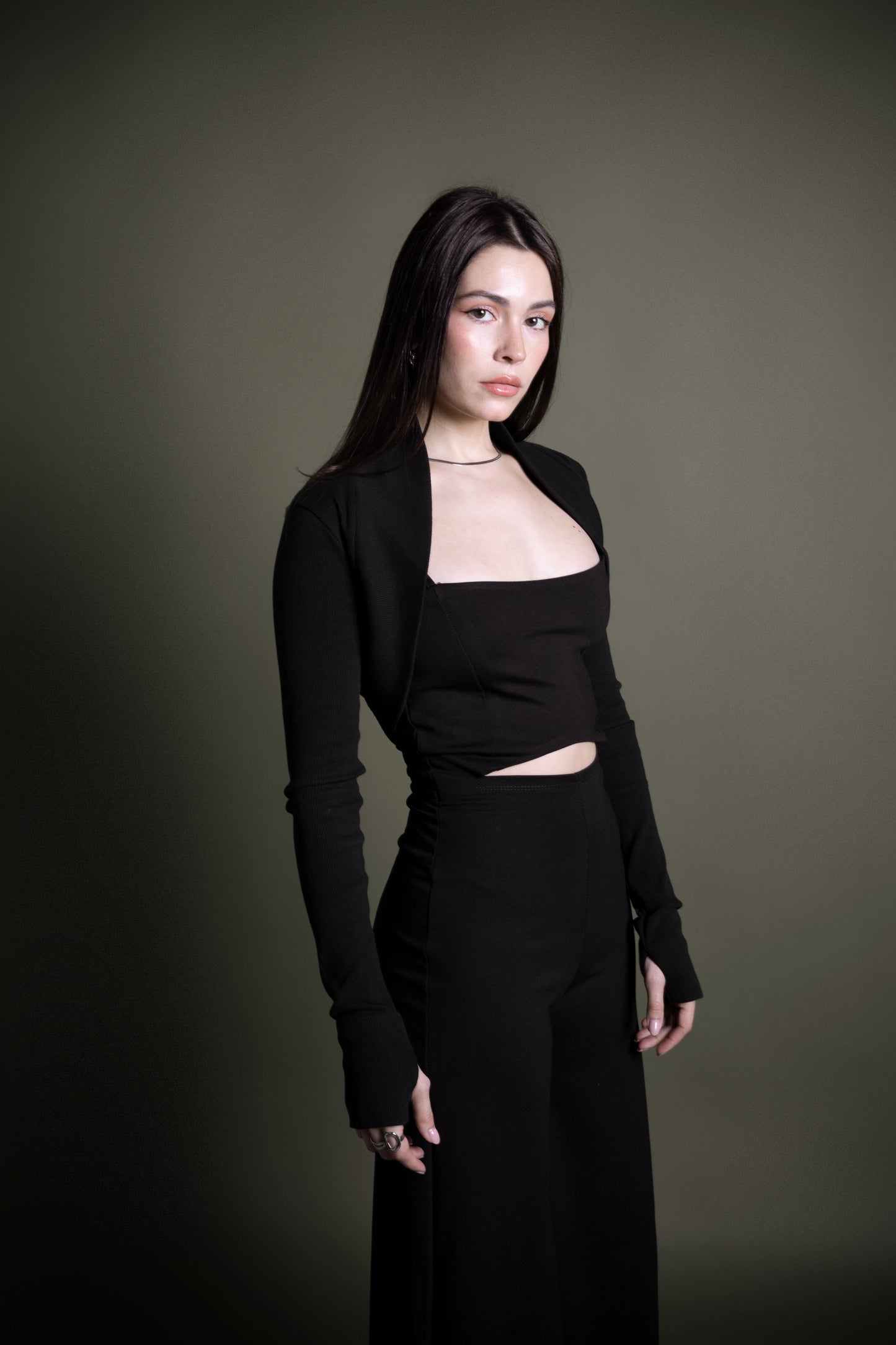 SET - GEMEINSAM KAUFEN UND SPAREN - Weit geschnittenes Jumpsuit + Bio-Baumwoll Shrug