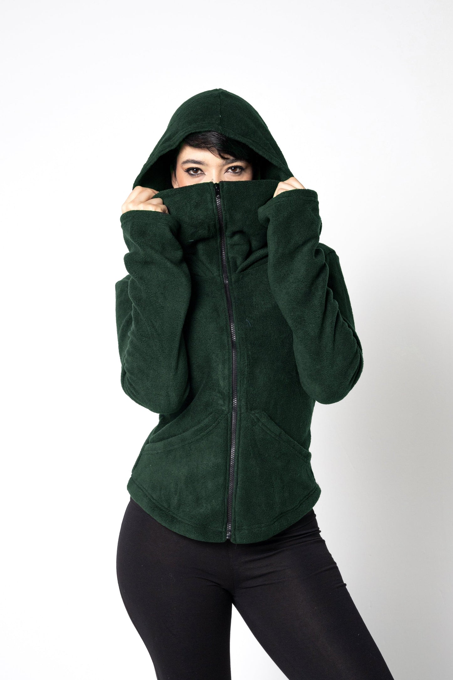 Gesichtsmasken-Zip-Hoodie