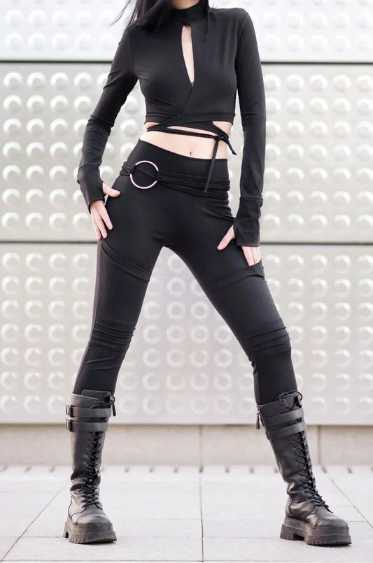 Steampunk Futuristische Stretch-Hosen