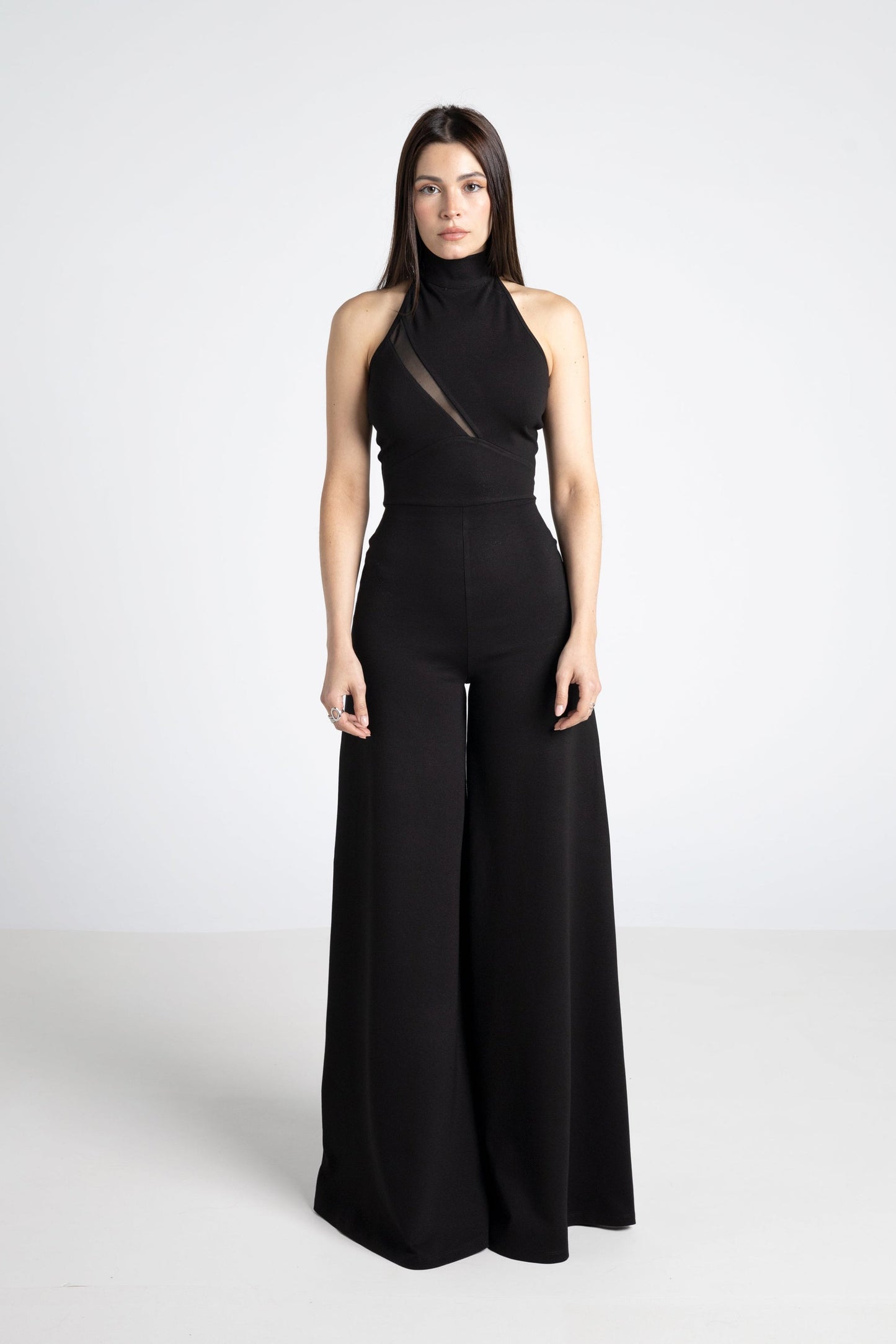 Itala Halter Rückenfreier Jumpsuit