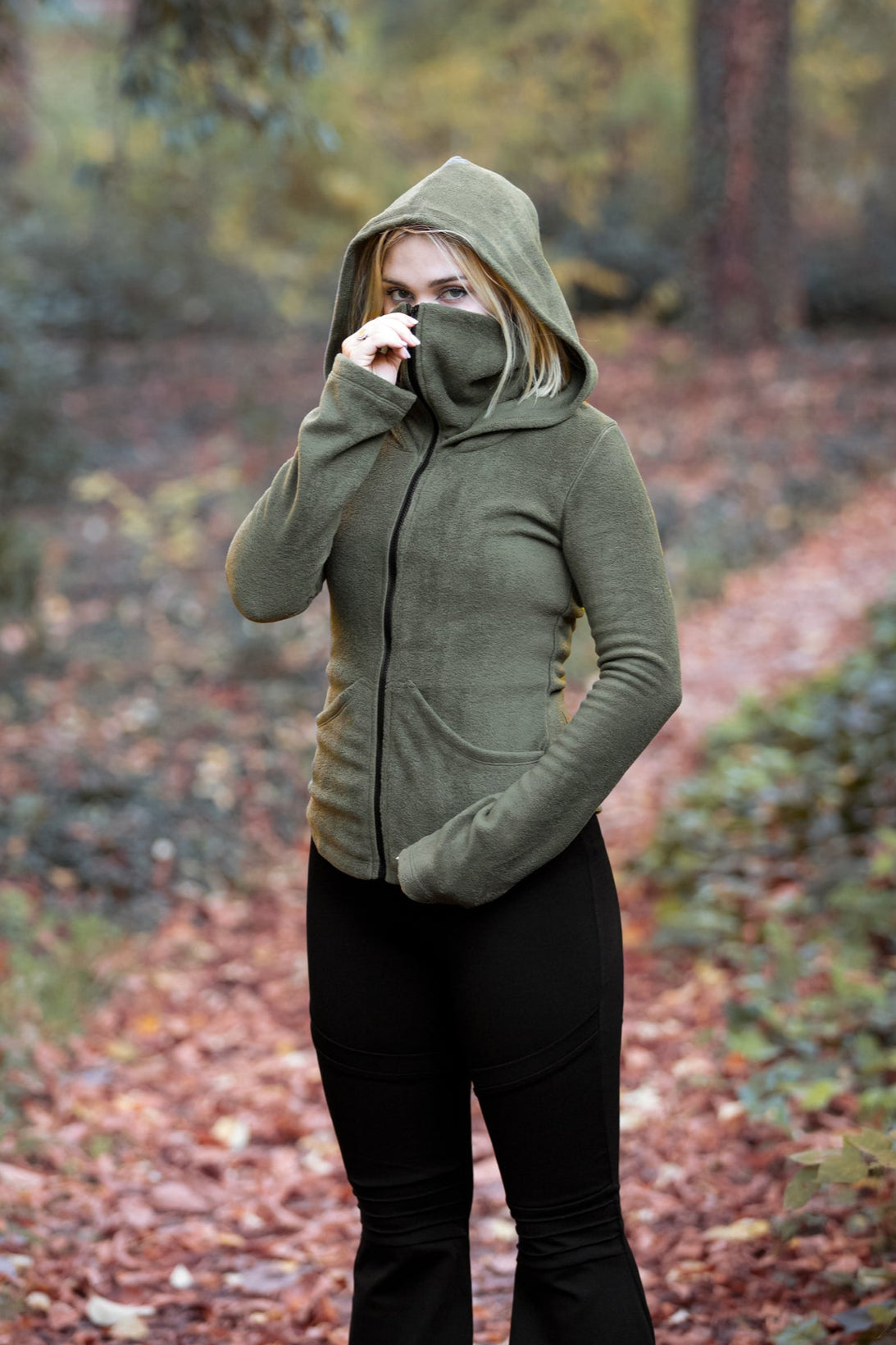 Gesichtsmasken-Zip-Hoodie